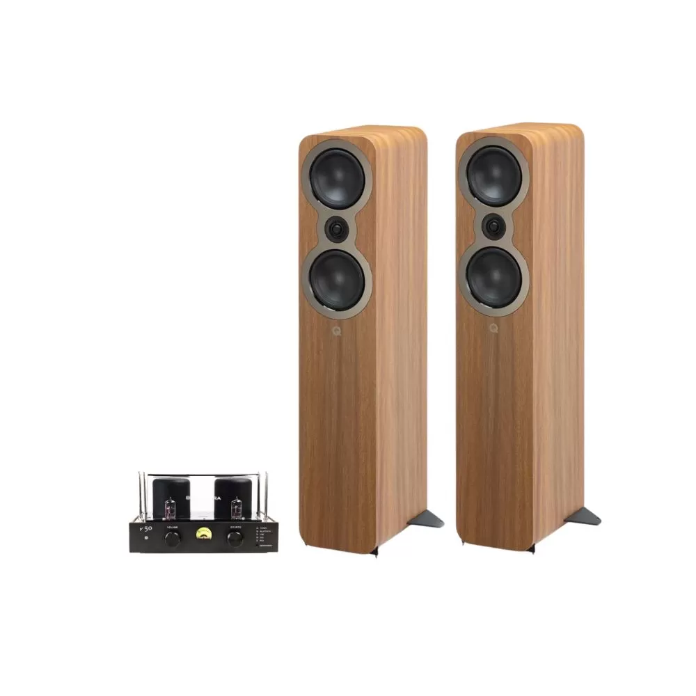 Dàn âm thanh Q Acoustic 3050 & Bluesound V50
