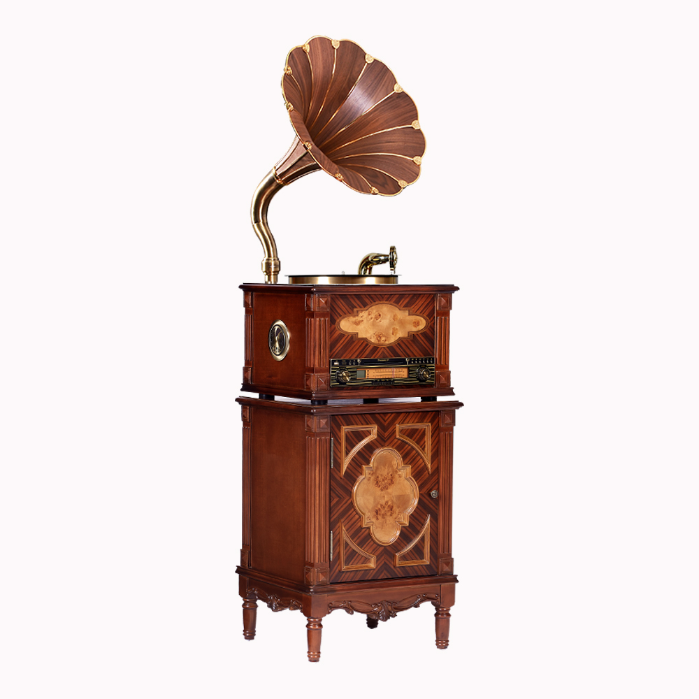 Máy hát đĩa than cổ điển Fennessy Gramophone F1877- 15S - Gỗ