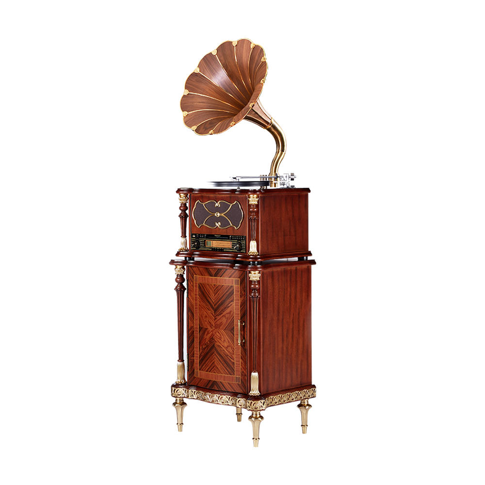 Máy hát đĩa than cổ điển Fennessy Gramophone F1877- 730F - Gỗ