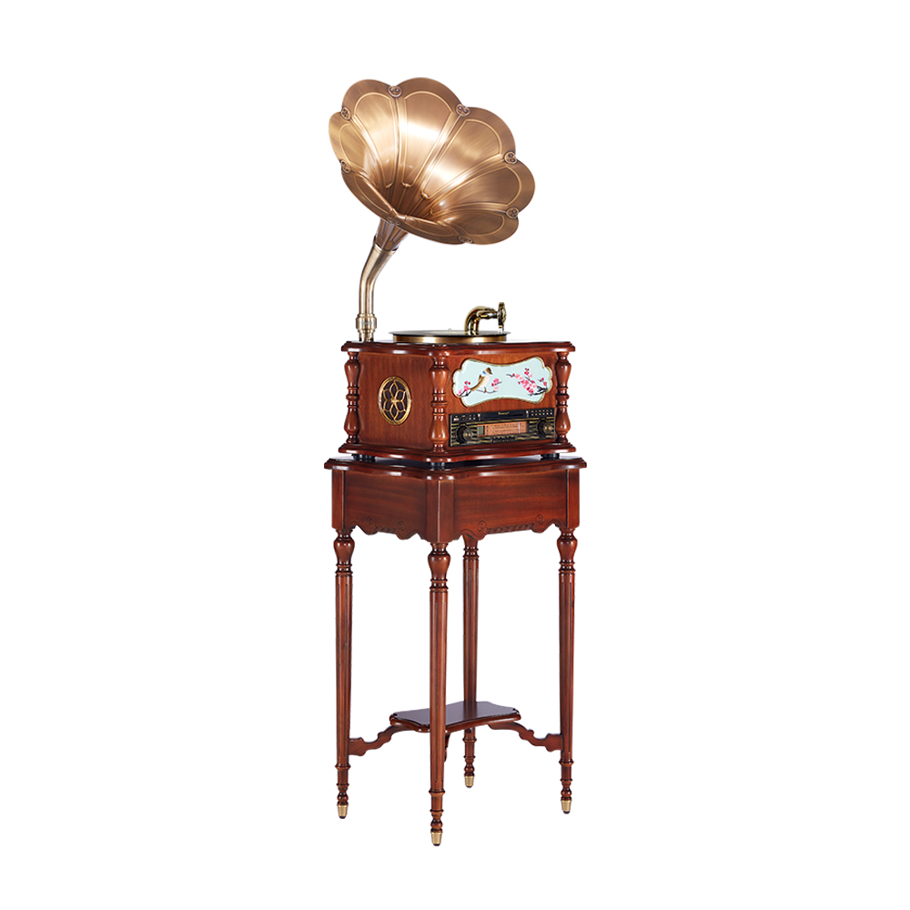 Máy hát đĩa than cổ điển Fennessy Gramophone F1877- 69K  - Đồng