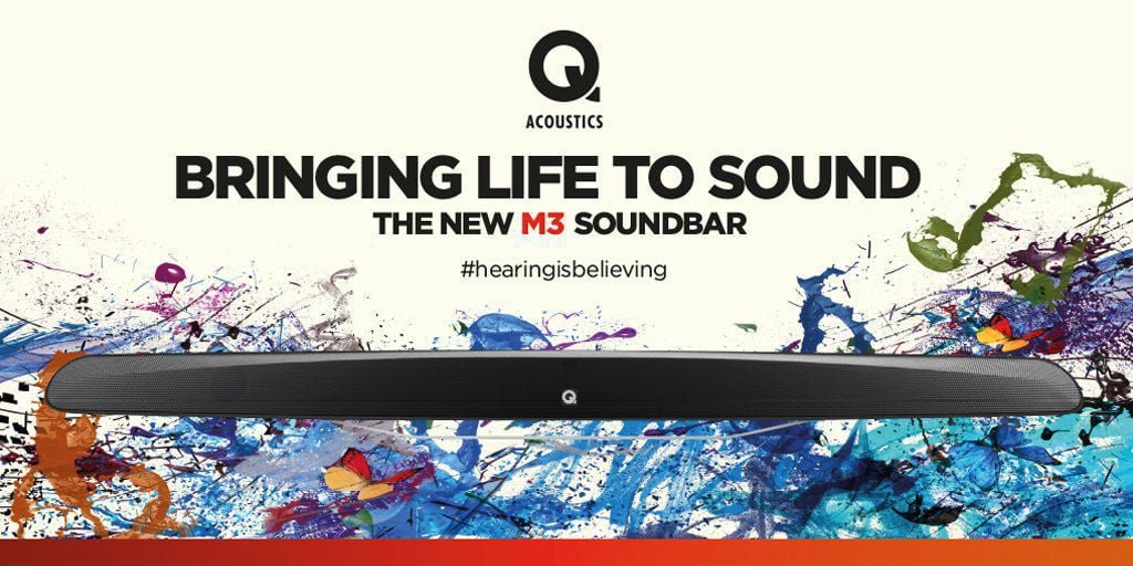 LOA TIVI (SOUNDBAR) Q ACOUSTICS M3 "VỪA MIẾNG" CHO NGƯỜI SÀNH ÂM THANH
