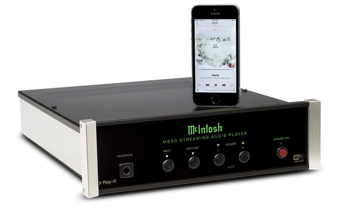 MCINTOSH RA MẮT BỘ GIẢI MÃ DAC KIÊM PREAMP MB50 SỬ DỤNG CÔNG NGHỆ KHÔNG DÂY CHUẨN DTS PLAY-FI